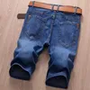 8Q7K Herren Jeans Männer Denim Kurzes dünnes Casual Cool Cool Design Sommerhosen Elastizität Slim täglich hochwertige Hosen D240417