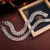 Produto de venda quente Hip Hop 12mm Bling Jewelry Jewelry Link Link Moissanite Bracelets