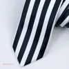 Bow slipsar japanska svartvit randig nacke anime cosplay kostym rekvisita tillbehör
