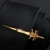 Gold Silver Color Feather Guitar Gun Anchor Music Sax Metal Tie Clip for Men bar slipsklipp Pin smyckedekor 240408