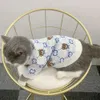 ペットスプリングかわいいベアヘッドセーター犬用猫猫反脱毛と避妊服スノーネリニットシャツテディベア