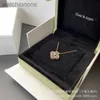 Luxury Top Grade Vancelfe Brand Designer Necklace Christmas Diamond Silver Shining Stone Rose Gold High Quality Jeweliry Gift