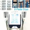 Cryotherapy Fat Sculpting Cryolipolysis Ice Sculpture Belly Fat Removal Body Slimming Machine with 8 Cryo Pad