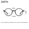 Lunettes de soleil Frames Dofta Round Optical Myopia Lunettes FaSses Men Tr Prescription Eyeglass Femmes Vintage Eyewear 5960