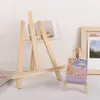 Dekorativa plattor vuxna bordsskiva multifunktion trä display stativ målning staffli hållare hyllan