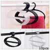 Hängare Multi Purpose Plastic Circle Scarf Hanger Tie Clothes Rack Storage Racks Closet Organizer Portable Space Spara