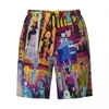 Shorts masculins Halloween Haunted Mansion House Madame Boardshorts Men Instar Dry Board Swimks Costumes de maillots de bain imprimés personnalisés