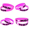 Jelly 1pc Ik hou van moeder Sile Rubber Hand Band Pink ADT -maat A For Family Party Gift Drop Delivery Sieraden Armakebanden DHGIS