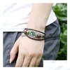 Bedelarmbanden bedel armbanden retro yinyang armband mltilayer lederen vrouwen mannen mode sieraden wil en zandige drop levering dhvqv dh3iu