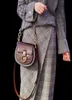 Designer Tess Saddle Handbag Nya kvinnor för Croco Leather Shoulder präglad handväska armband Väska äkta crossbody 2021 JFTHU1401572