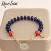 Bracelets de charme Bracelet de perles délicates de style coréen pour les ornements de boucle de paix élastique pour femmes