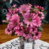 Dekorativa blommor simulerade holländska tusensköna bröllop dekoration konstgjord blomma gerbera vild bukett hem bordsskiva
