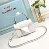 Designer Bag Woman Valens Bags Vlogoo Rock Stud 2024 Womens Fashion Simple Versatile Large Rivet Small Square Handheld Shoulder New Crossbody 1RMM