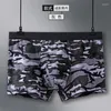 Onderbroek 95% katoen comfortabele mannen camouflage boksers sexy compressie ondergoed man hoge kwaliteit heren bokser groen penis zakje big xl