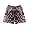 Marque de mode américaine Rhude Zebra Broidered Letter Imprimez des hommes d'été et des shorts polyvalents occasionnels en vrac