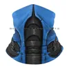 Beretten Mortal Kombat-Sub-Zero Face Mask Boanies Gebreide hoed Kombat Sub Zero Brimless gebreide Skullcap Gift Casual