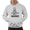 L490 Mens Hoodies Im An Accountant Not a Magic Hoodie Bookkeeping Account Manager Wand Gray