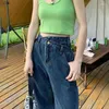 Kadın Kotları 2024 İlkbahar Yaz Kadınlar Sıradan Pamuk Yüksek Bel Moda Bayanlar Kalem Pantolon