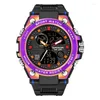 Zegarek Sanda Watch wielofunkcyjna moda elektroniczna mężczyźni i kobiety Wodoodporny sport sportowy styl sportu