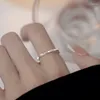 Pierścionki ślubne spiralne skręcenie prosty litera retro pierścień retro dla kobiet Palca z ogonem Regulowany Walentynki Prezent biżuterii