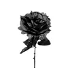 Dekorativa blommor Simulerade svart rosen enstaka gren hem dekoration konstgjord blomma vardagsrum bröllop