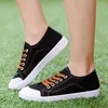 Casual Shoes Women Street White Patent Leather Höjd Ökad Comfort Lady Cool Student School Stylish Zapatos E927