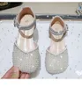 Flickor sandaler barn prinsessa skor sommar kristall baby småbarn ungdom mjuk sulad platt sko storlek 22-36 m0xd#