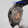 Fantezi AP bilek saati Royal Oak Ofshore 15710ST Erkekler Spor Saati Çelik Otomatik Mekanik İsviçre Yapım Lüks Spor Saati Çapı 42mm