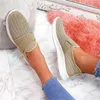 Zapatos casuales Mujeres 2024 Summer Weave Flats Fashion Fashion Size Sneakers Plataforma Femenina Deporte