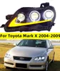 トヨタマークXのカーライトアセンブリ2004-2009 REIZ LEDヘッドライトDRLダイナミックターンシグナルプロジェクターレンズ