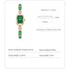 Montre-bracelets vintage Barrel Vin Type Small Green Watch Bracelet Romantic Women's Designer Automatic Watches Accessoires pour les femmes