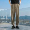 Pantaloni da uomo Business Casual Elegance: abito in 3 colori con la vita elastica Pantaloni affusolati per teatro Uomo Smart Fashion Look 2024