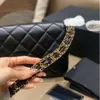 Bags Xiaoxiangfeng Genuine Leather Fat 23k Single Shoulder Crossbody Mouth Cover High-end Diamond Grid Chain Small