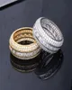 Men de fiançailles Anneaux de mariage pour hommes Iced Out Ring Gold Silver Love Ring Diamond Ring Luxury Designer Bijoux Anneaux Man Fashion Acpes8793445