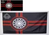 Astany Kreigsmarine Odal Rune Sonnenradflagge mit schwarzer Sonne 3x5ft 150 x 90 cm Bannerflagge mit Messing -Teilen 7997849