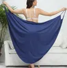 Summer Beach Sexy Women Solid Color Wrap Dress Bikini Cover Up Sarongs Women'S Clothing Swimwears Cover-Ups Plus Size