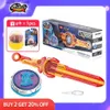 Beyblades Metall Fusion Infinity Nado 6 Standard-Packblas-Bär-Bär glühend Metall Spinning Top Gyro mit Monster-Ikonschwert-Launcher Anime Kid Toy L416