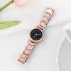 Orologi da polso Ly Fashion Quartz Ladies Watch Band Steel Band a 3 mani minimalista facile da leggere Gift di San Valentino analogico per la ragazza