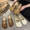 Slippers Baotou Half Women portent 2024 Flat Casual Casual Decente Lazy Shoes Mueller Drag Single