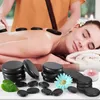 16pcs kit de massage de massage de pierres avec chauffage rochers basalte massage pierres maison spa thérapie corporelle relaxante outil de soins de beauté 240408