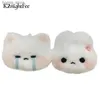 Couches en peluche dessin animé en peluche lapin de poupée de poupée porte-clés de trousque doux sac mignon grimpes charmes accessoires de cartouche de voiture pour femmes couples kawaii cadeau y240415fu3h