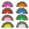 Fluffy Feather Hand Fan Stage Performances Craft Fans Elegant Folding Feathers Fan Party Supplies4021637