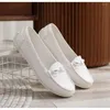 Casual Shoes Spring Bean Women's Flat Bottom Little White Shallow Mouth Single Pregnant Shoe