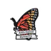 PIN do esmalte de borboleta anti-social Preste atenção aos emblemas de lapela de saúde de saúde mental para o presente de jóias da natureza para crianças por atacado