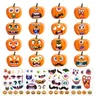 Halloween Maskenaufkleber 24x28cm Party machen ein Gesicht Kürbis Dekoration Aufkleber Wohnkultur Kinder Abziehbilder DIY Halloween Dekoration5508333