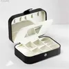 Tillbehör Förpackningsarrangörer DoubleLayer Portable Jewelry Storage Box Highend Exquisite Large Capacity Travel Smyckesboxörhängen Ring Ne Y240423 25H7