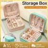 Accessories Packaging Organizers Jewelry Box Square Travel Portable Earing Carrying Box Elegant Trendy Jewelry Gifts Organizer Display Packagi Y240423 9KB2