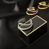 Clusterringe Fashion Edelstahl unregelmäßige geometrische Welle offener Ring für Frauen Charme Elegante Partyverstellbare Fingerschmuck Geschenke