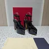 2024 Summer Designer Pum Sandals for Women New Fashion Cucchio grosso da 15,5 cm Tanna Super High Specchio in pelle Qulity Scarpe da matrimonio Sandali Slingback con scatola