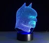 Coola julklappar Batman vs Superman 3D Akryl Led Lantern Night Light Touch Desk Table Lamp Glow In the Dark Action Figur To8512914